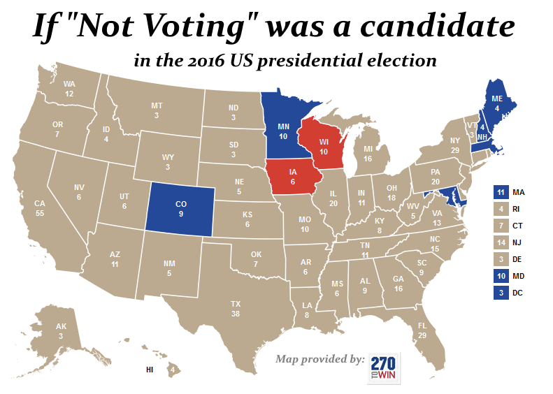 Active Voting Map Of America Reddit Map Reveals the Problem With Voter Turnout in America ATTN